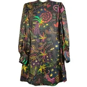 chinese dress ladies Farm Rio Amazonia Forest Button-front Maxi Dress In Multi